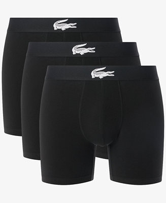Lacoste Men's Regular-Fit Boxer Briefs, 3-Pack - Macy's | Macy's