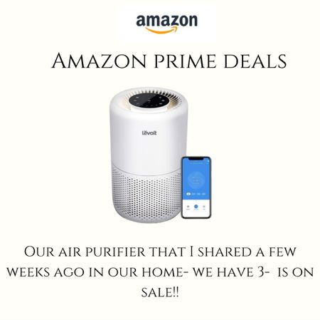 I have 3 of this brand! Highly rated on mainly top ten air purifier lists! Clean air in a home is a must for me- on sale for Amazon prime day! Grab it!

Amazon prime day deals
Amazon home
Amazon finds
Nontoxic home 
Air purifier 
Levoit air purifier
Home
Living room
Bedroom
Nursery
Home decor
Thehomeyhaven 

#LTKFind #LTKxPrimeDay #LTKhome