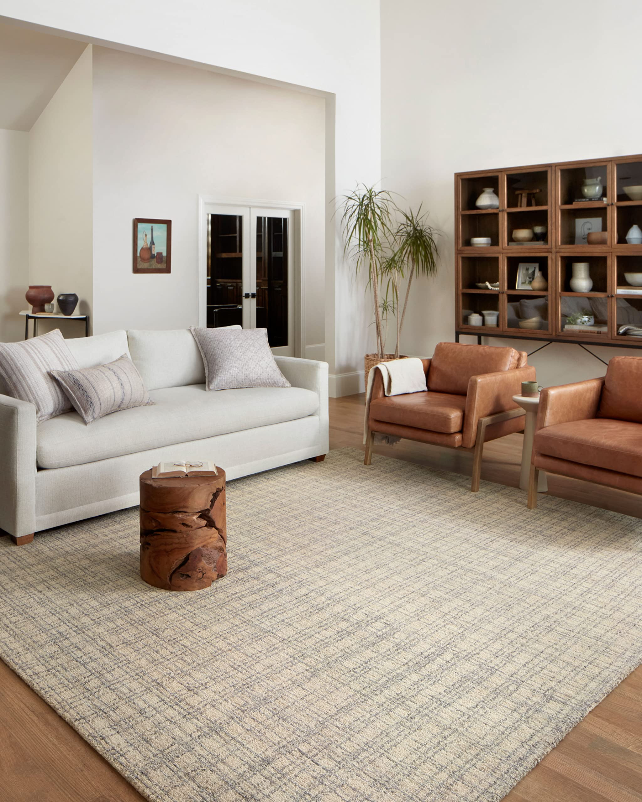 Chris Loves Julia x Loloi Polly Collection POL-03 Antique / Mist 5'-0" x 7'-6" Area Rug | Amazon (US)