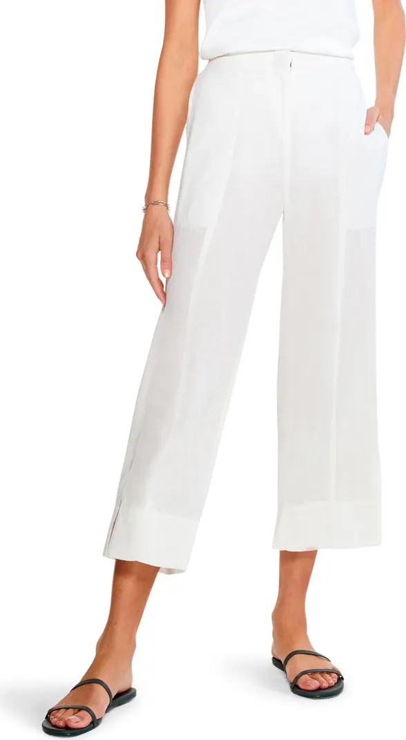 Rumba Park Crop Wide Leg Linen Blend Pants | Nordstrom
