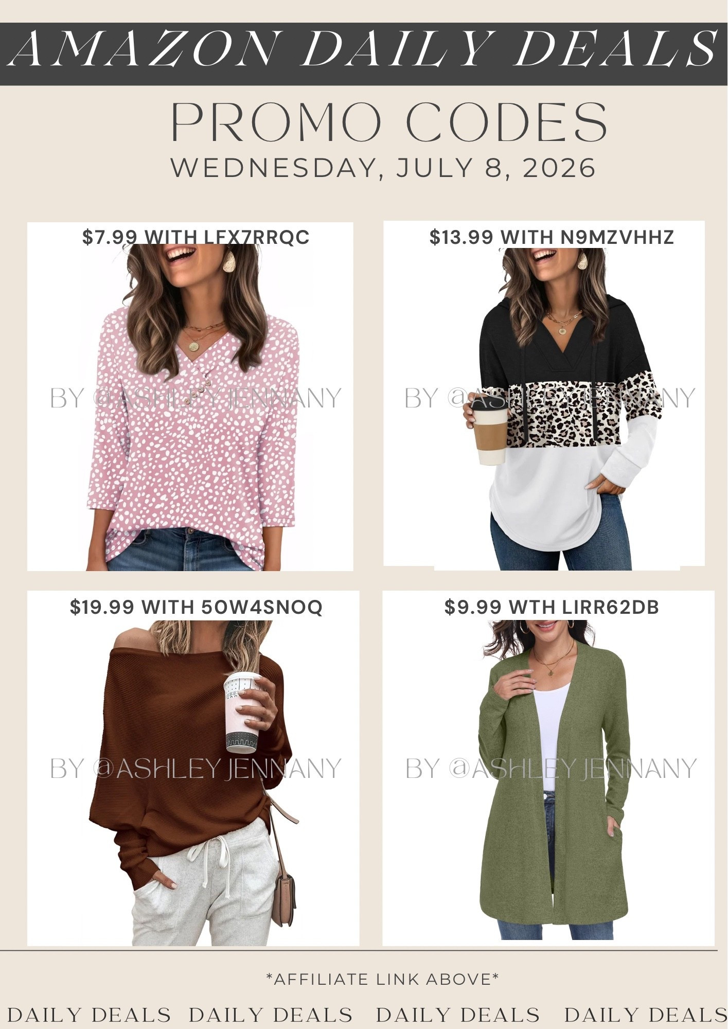 Amazon deals

#LTKSaleAlert #LTKMidsize #LTKootd