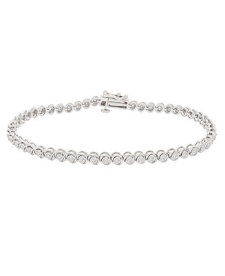 Macy's Diamond Bracelet (1/2 ct. t.w.) in Sterling Silver - Macy's | Macy's