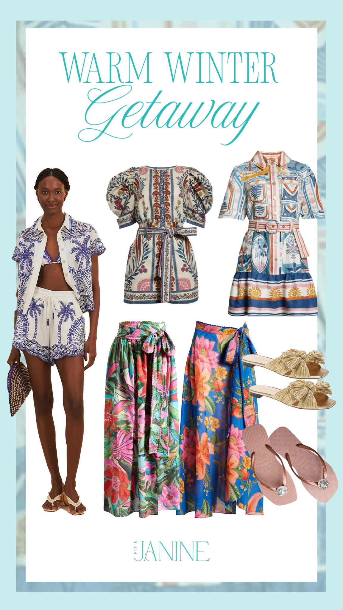 Nothing beats the winter blues than bright colors and warm weather! Here are some of my latest favorites from Farm Rio! Shoes are linked but from different brands.

Fit4Janine, Resort Wear, Vacation Outfits

#LTKStyleTip #LTKSeasonal #LTKTravel