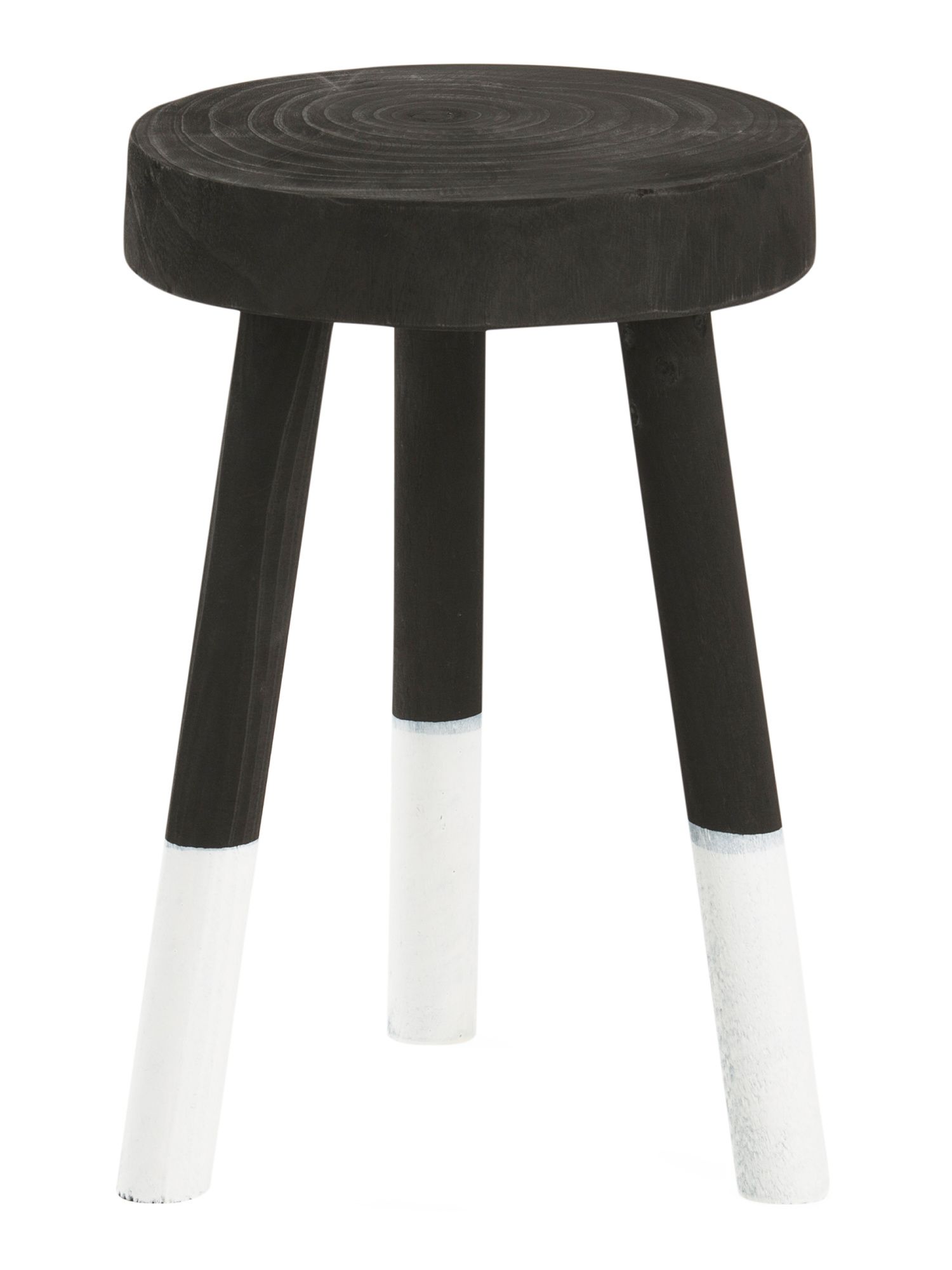 18in Wooden Stool With Dipped Legs | TJ Maxx