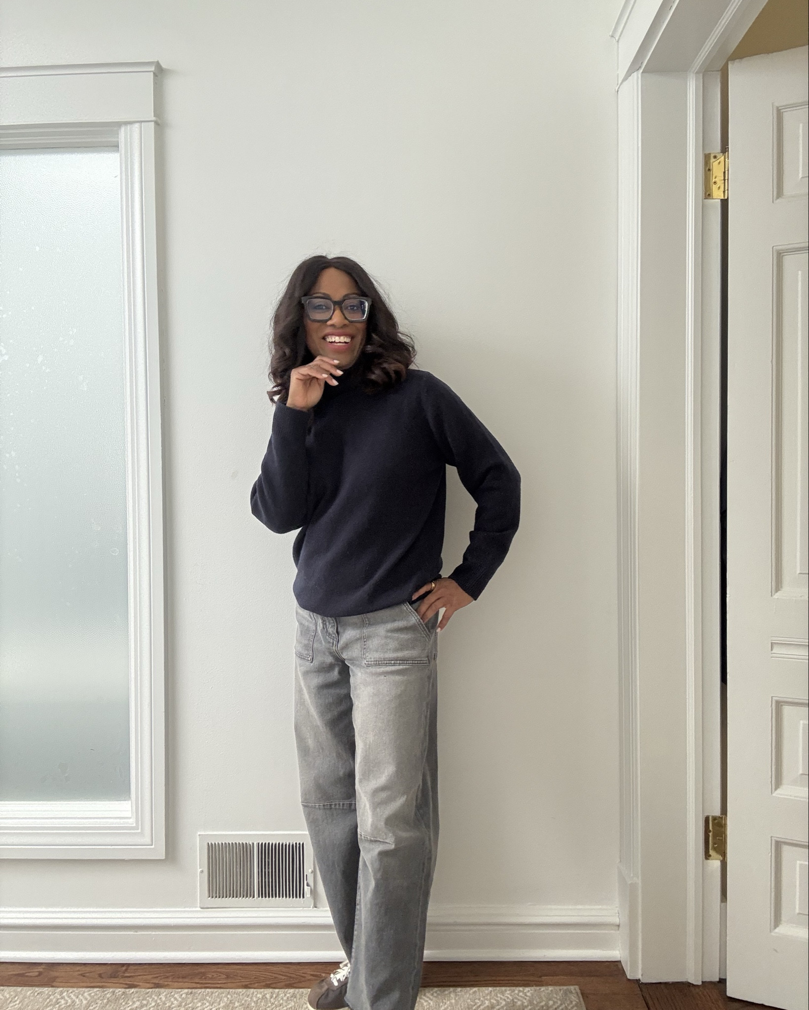 Styling my favorite turtleneck with these soft barrel jeans.

#LTKOver40 #LTKStyleTip