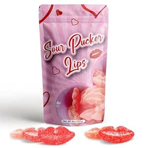 NY SPICE SHOP Sour Pucker Valentine Candy - Lickey Lips Strawberry Candy - Sour Candy Variety Pac... | Amazon (US)