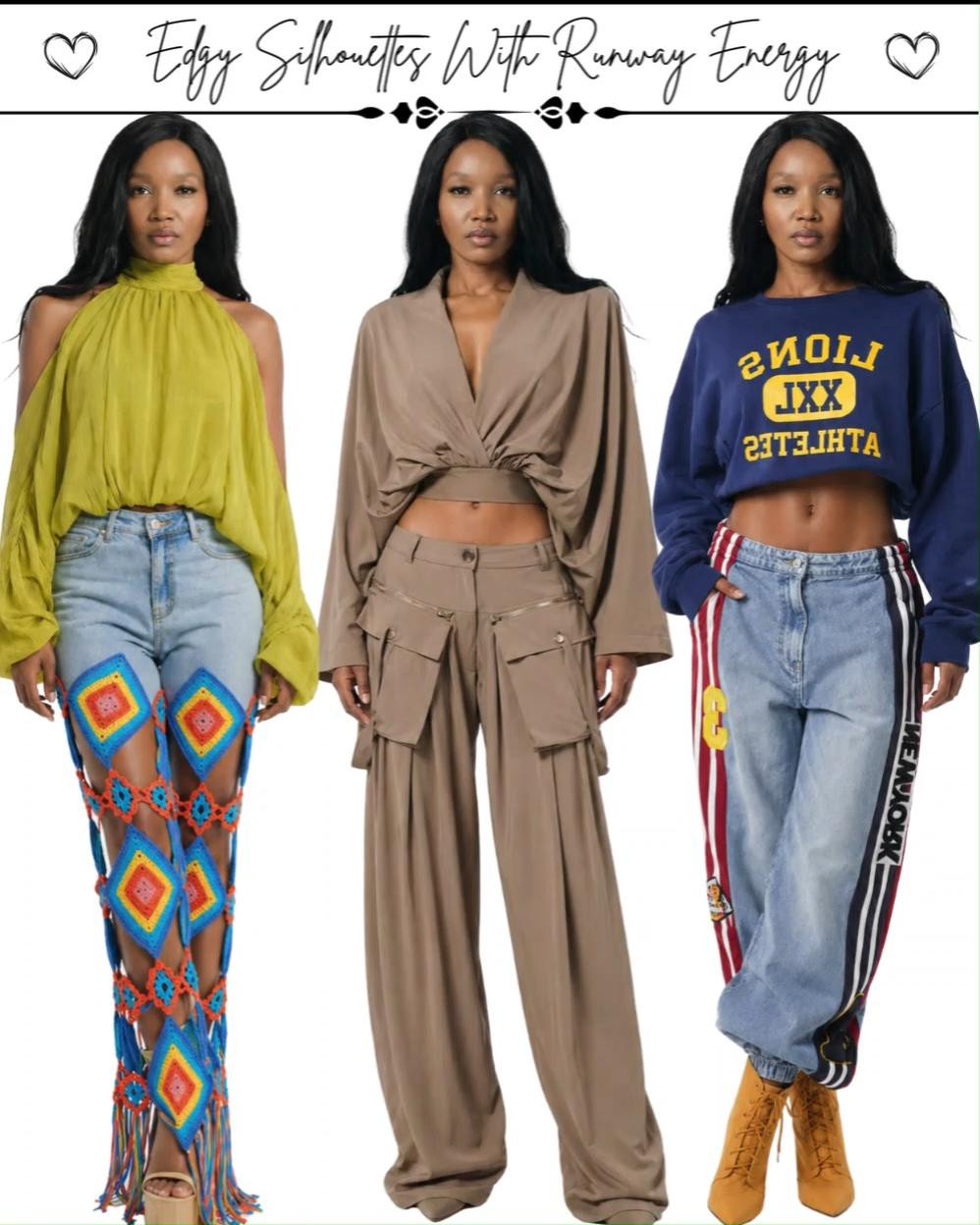 Lately, I’ve been obsessed with pieces that do all the talking, and a great pair of pants or jeans can completely change the energy of an outfit ✨

This edit is for the fashion-forward pieces that feel a little bold, a little edgy, and effortlessly cool; the kind of styles that instantly make a simple look feel styled. Strong silhouettes, elevated details, statement denim… all giving main character, fashion-icon energy.

I love pieces like these because they make getting dressed feel creative again. You can keep the rest of the outfit minimal and let the pants be the moment, or build a whole look around them. Either way, they have that standout quality that makes people ask where they’re from.

Honestly, these are the kind of pieces that make a wardrobe feel less basic and way more interesting… the kind you keep reaching for when you want your outfit to have a little attitude. Which pair are you claiming first?

#FashionForwardStyle #StatementDenim #StylishPants
#DesignerInspiredStyle #akira #ltkfashion 

 #LTKMidsize #LTKPetite #LTKPlusSize