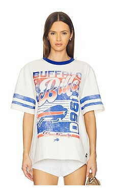 The Wild Collective Buffalo Bills Premium Band Tee in Vintage Cream from Revolve.com | Revolve Clothing (Global)
