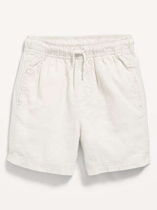 Loose Linen-Blend Dock Shorts for Toddler Boys | Old Navy (US)