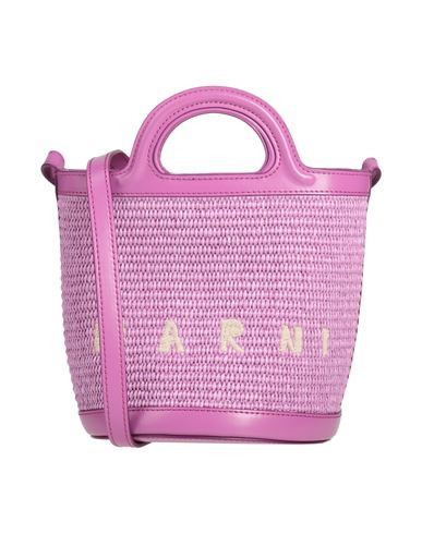 Marni Woman Handbag Mauve Size - Cotton, Polyamide, Cow leather, Brass | YOOX (US)