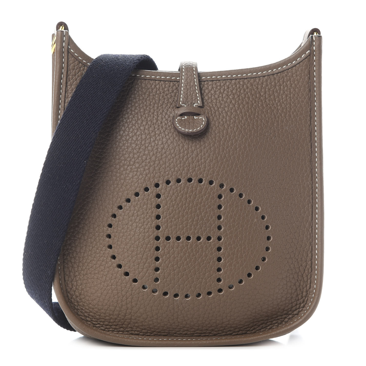 HERMES

Taurillon Clemence Amazone Evelyne TPM Etoupe Bleu Indigo | Fashionphile