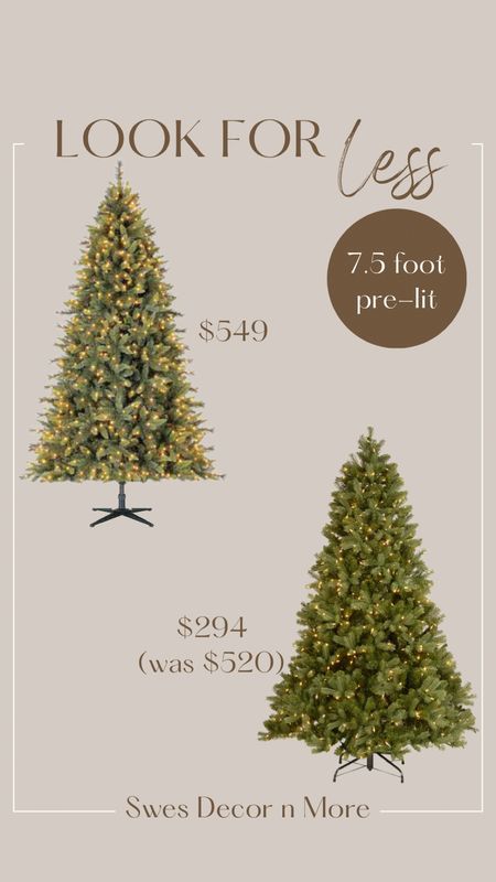 More or Less…7.5 foot Christmas Trees! 

The less is even less right now, on sale at 43% off!

Christmas trees, artificial Christmas tree, Douglas fir, balsam fir, pre-lit, white lights, LED lights

#LTKHoliday #LTKsalealert #LTKhome