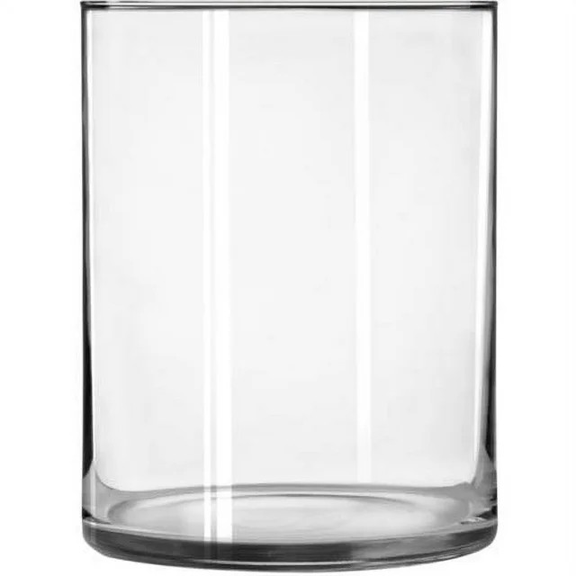 Libbey Clear Glass 8" Wide Cylinder Floral Vase | Walmart (US)