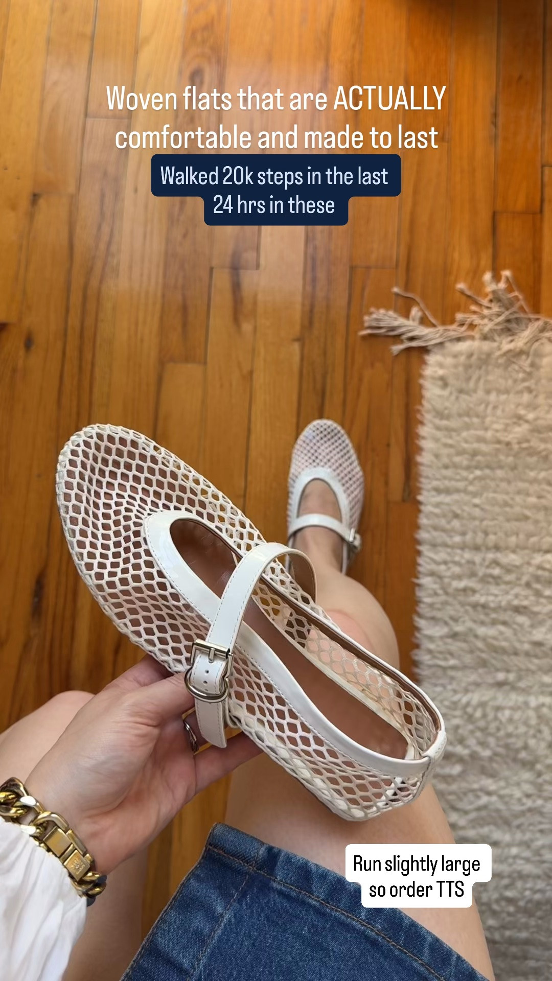 20k step tested Amazon woven/ mesh flats that are actually comfortable - linking exact product run slightly large so if in between size down 1/2 wearing 6.5

#LTKootd #LTKfitnessgoals