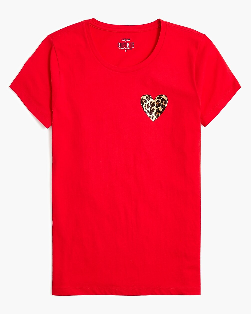 Leopard heart graphic tee | J.Crew Factory