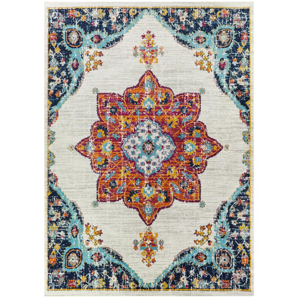 StyleWell Aurora Multicolored 6 ft. x 9 ft. Medallion Area Rug-3006885 - The Home Depot | The Home Depot