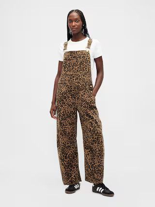 UltraSoft Denim Horseshoe Overalls | Gap (US)