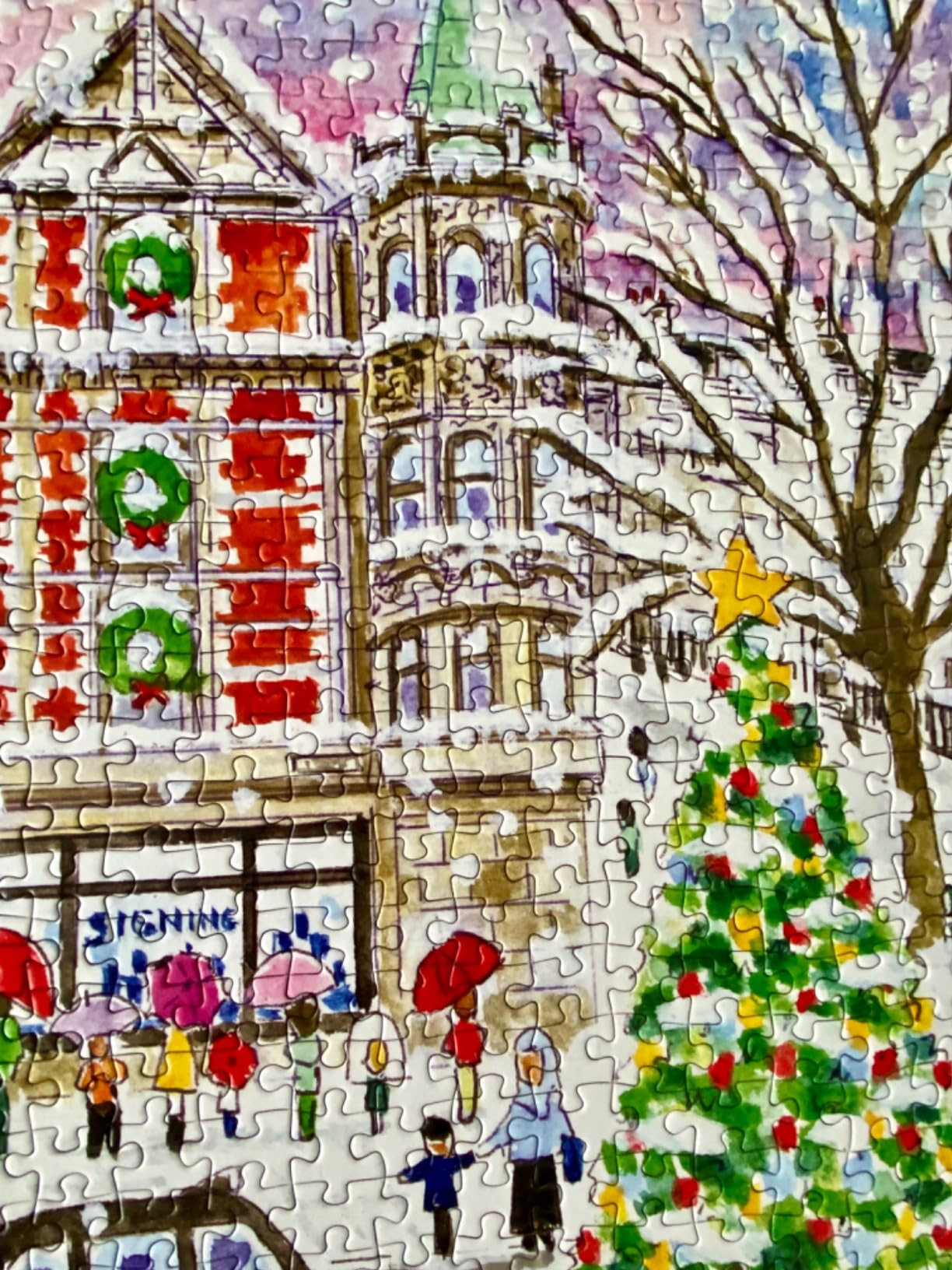 Galison Michael Storrings Christmas in London – 1000 Piece Puzzle Fun and Challenging Activity ... | Amazon (US)