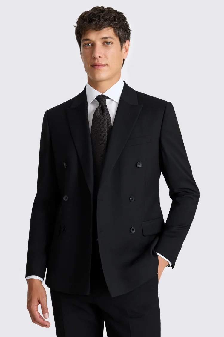 Slim Fit Black Stretch Suit | Moss Bros Retail
