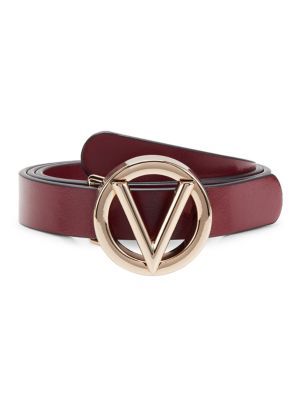 Valentino by Mario Valentino Logo Leather Belt on SALE | Saks OFF 5TH | Saks Fifth Avenue OFF 5TH