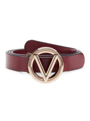 Valentino by Mario Valentino Logo Leather Belt on SALE | Saks OFF 5TH | Saks Fifth Avenue OFF 5TH (Pmt risk)