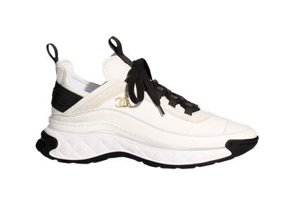 Women's Chanel Low Top Trainer Velvet Sneakers in Ivory/Black | StockX