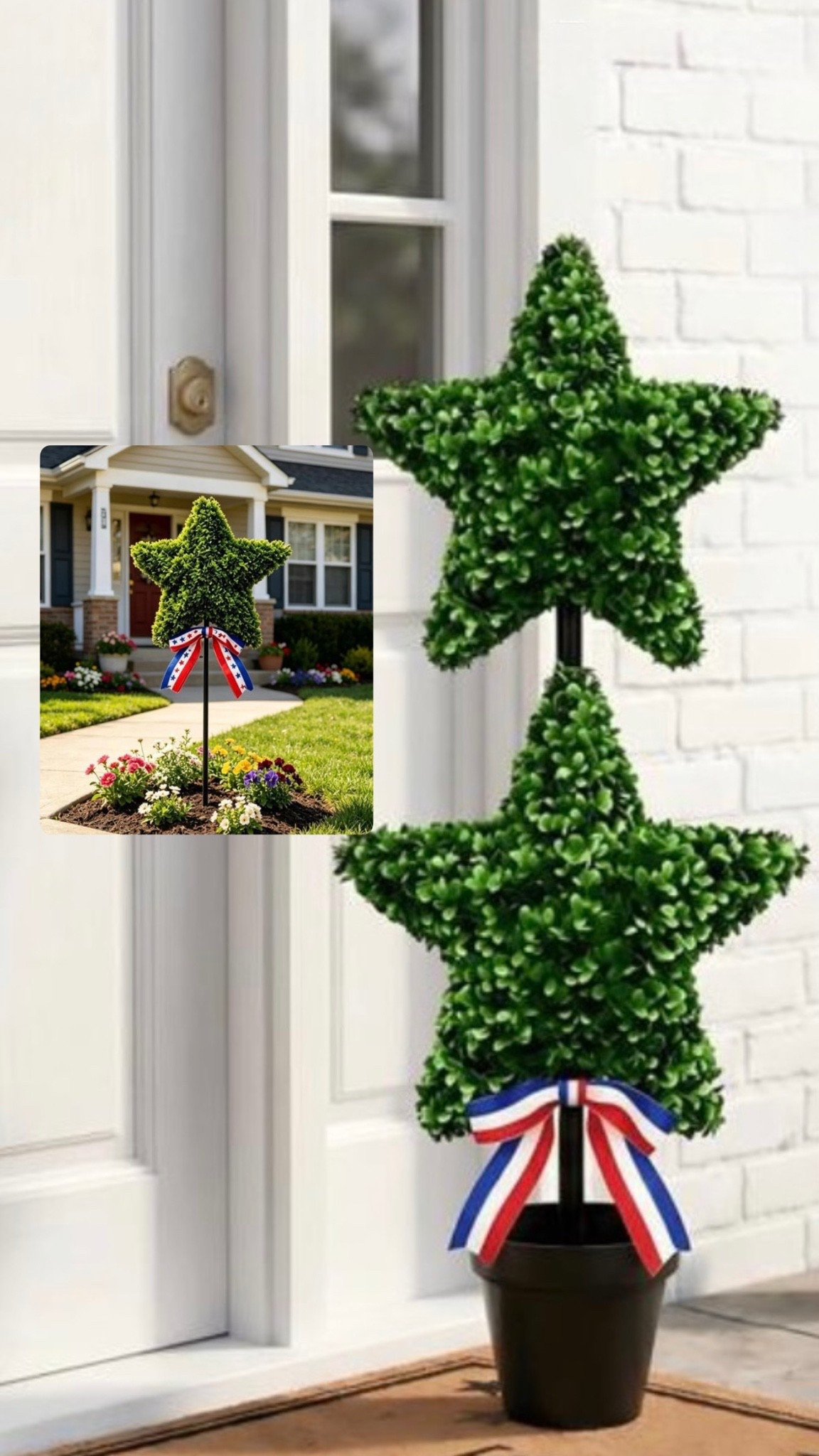 ‼️Updated Links

Topiary, Star topiary, Star plant, faux topiary, 4th of July, porch refresh

#LTKSeasonal #LTKHome #LTKdayinmylife