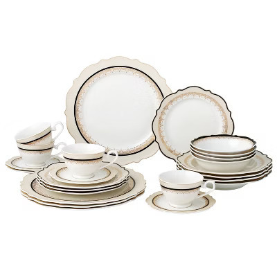 24 Piece Dinnerware Set-Bone China, Service for 4 by Lorren Home Trends | Target