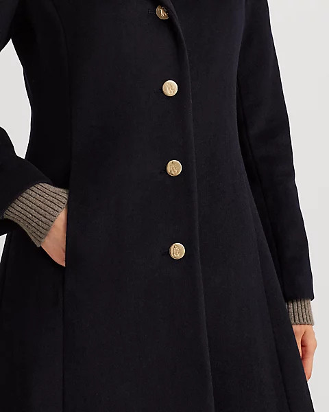 Wool-Blend Fit-and-Flare Coat | Ralph Lauren (UK)