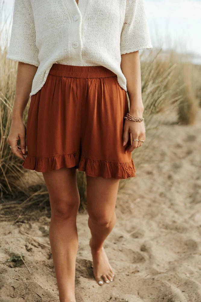 Vero Moda Ruffle Hem Shorts - böhme | Böhme US