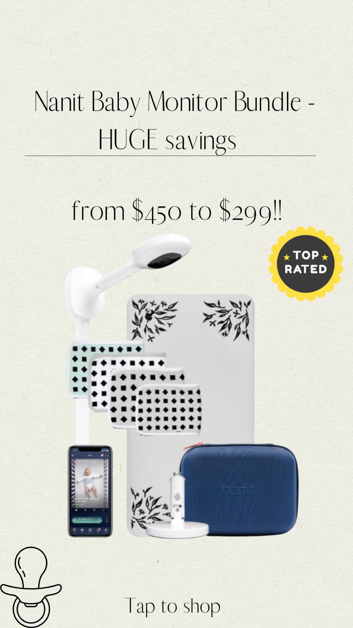 Nanit baby monitor sale, $150 off! Top rated baby monitor by moms #nanit #nanitsale #bestbabymonitor 

#LTKSale #LTKbump #LTKbaby