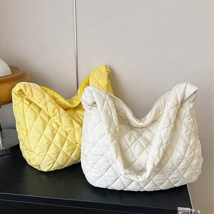 New Trendy Cloud Fold Large Capacity Dumpling Bag Women Leisure Lightweight Shoulder Bag Commuter... | SHEIN