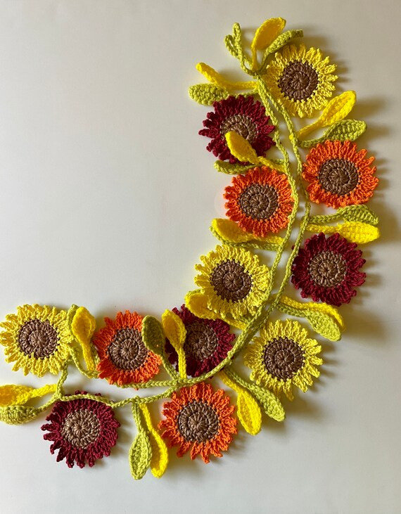 Crocheted Happy Sunflower Garland 2.0 | Etsy | Etsy (US)