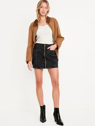 Mid-Rise OG Jean Mini Skirt | Old Navy (US)