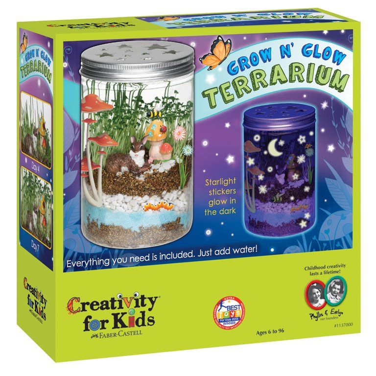 Creativity for Kids Grow N’ Glow Terrarium –Child Craft Activity for Boys and Girls | Walmart (US)