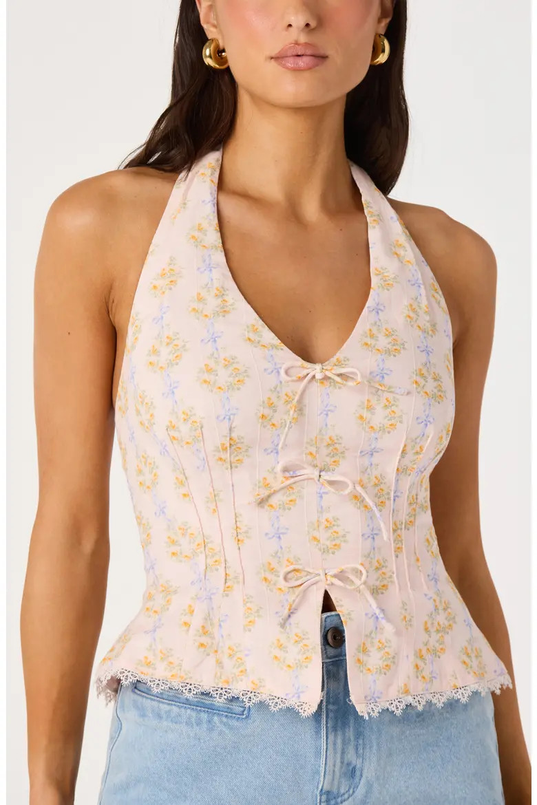 Julia Floral Halter Top (Women) | Nordstrom | Nordstrom