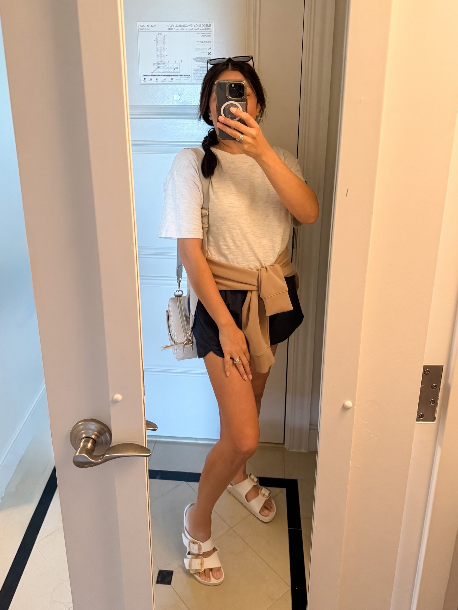 Vacation days call for comfy-cute ✨
This look was perfect for exploring the resort, grabbing breakfast, and still feeling put-together.

Linked the full outfit:
▫️ Soft boxy tee (light + breathable)
▫️ Lightweight athletic shorts
▫️ Belted sweatshirt for chilly spots
▫️ Eggshell double-strap sandals (walking approved!)
▫️ Mini crossbody to keep it hands-free 🙌🏼

#LTKtravel #VacationOutfit #CasualStyle #OOTD #ResortWear #Target 

#LTKOver40 #LTKTravel #LTKSeasonal