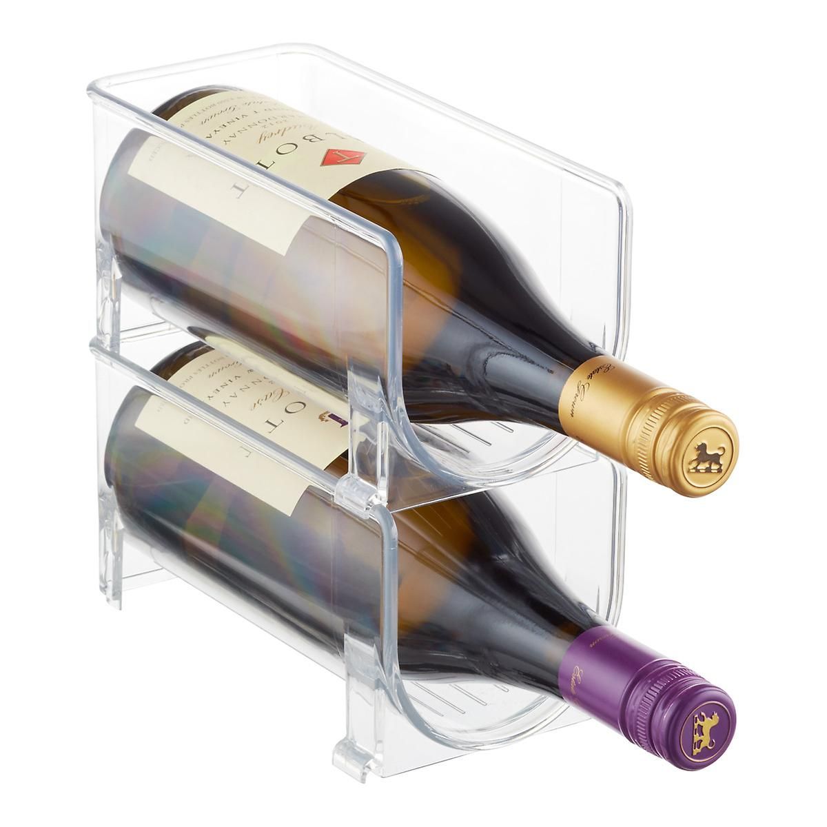iDesign Linus Fridge Bins Wine Holder | The Container Store