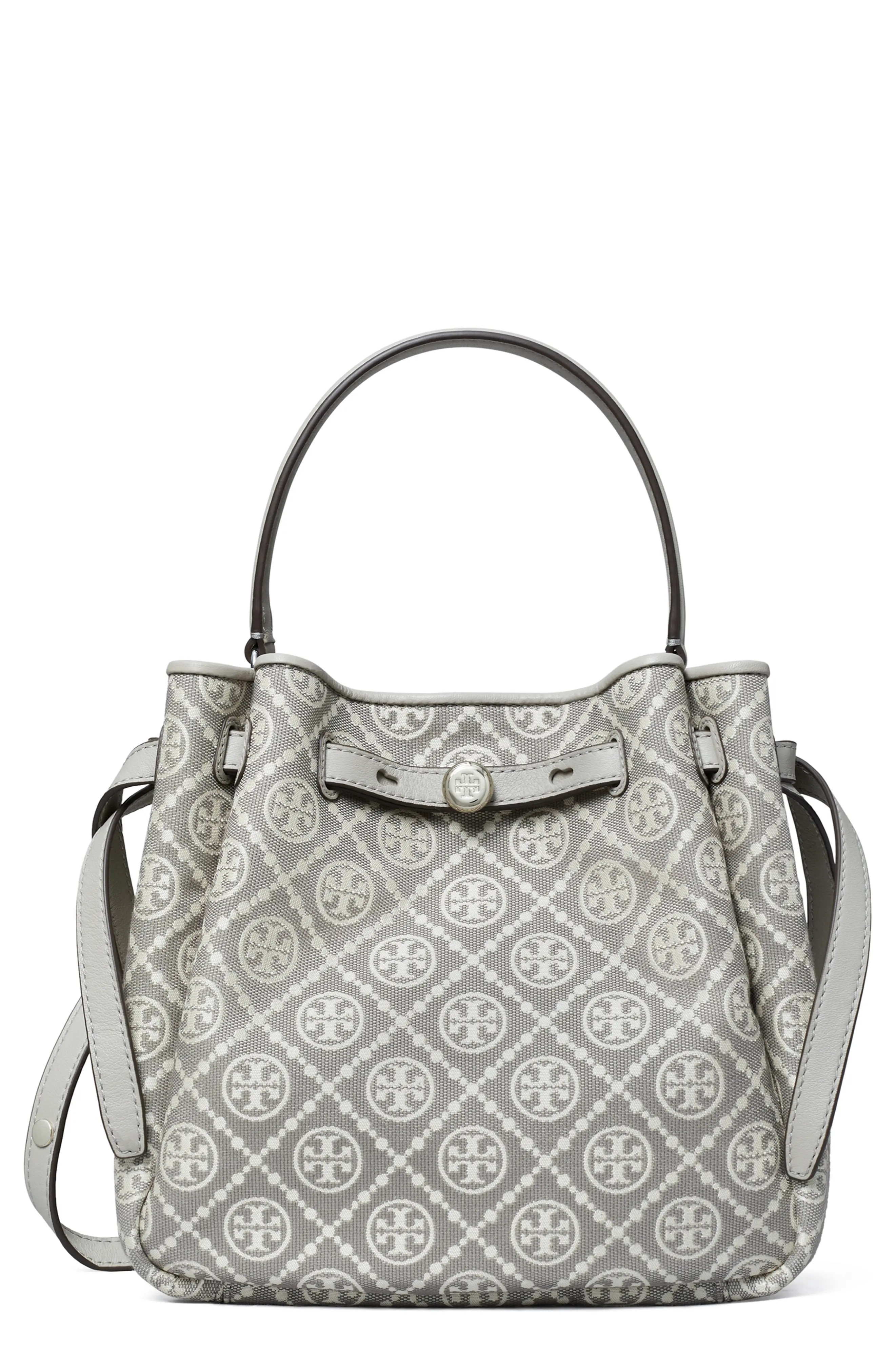 Romy T Monogram Jacquard & Leather Bucket Bag (Women) | Nordstrom | Nordstrom