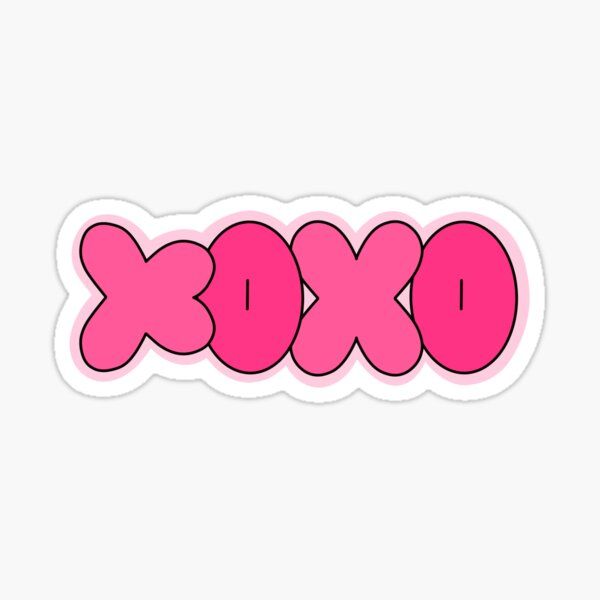 xoxo Sticker by mollsdesigns | Redbubble (US)