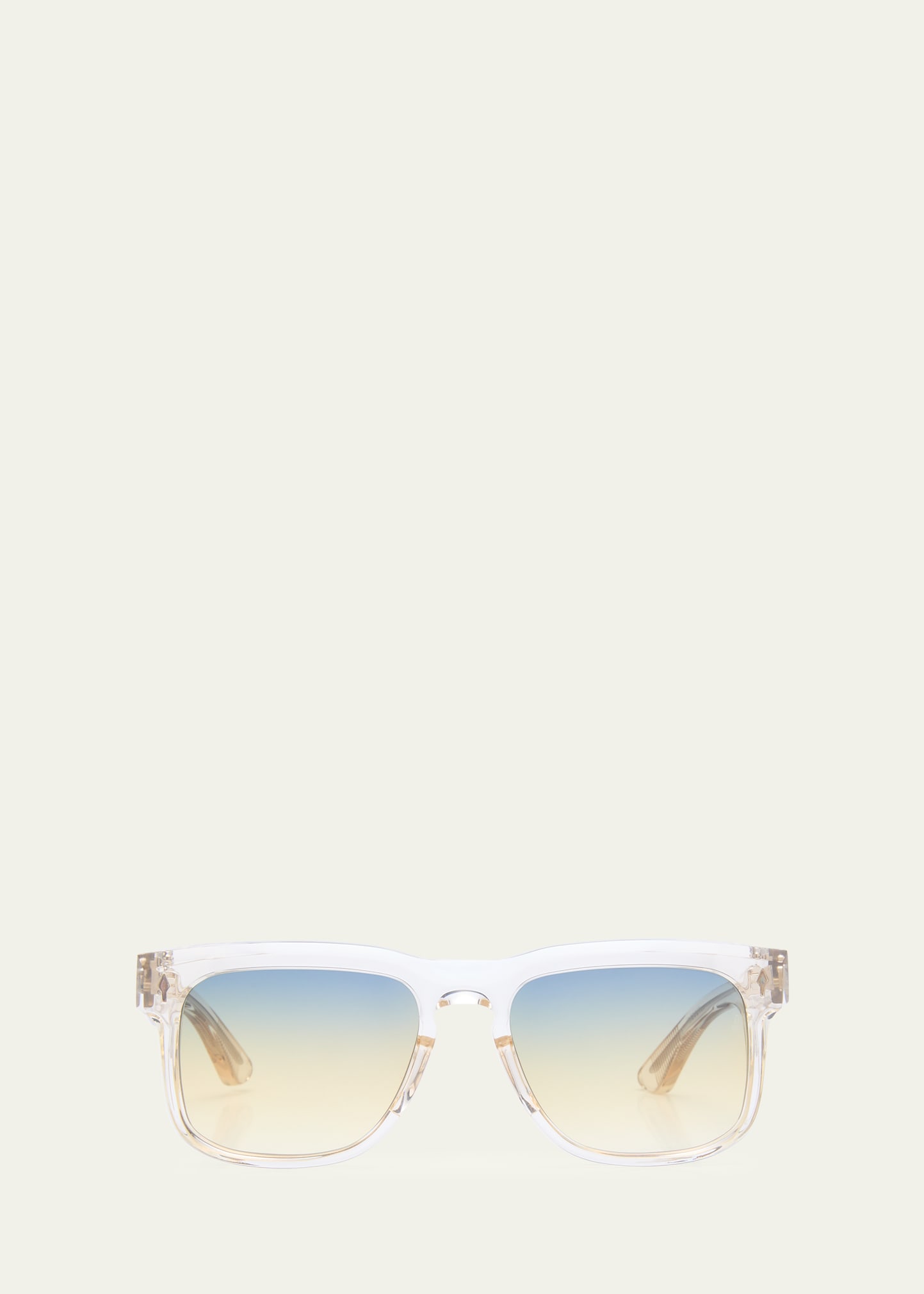 Jacques Marie Mage Wesley Acetate & Steel Square Sunglasses | Bergdorf Goodman