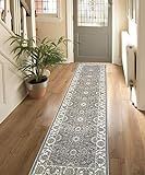 Gertmenian Traditional Carpet High Density Oriental Persian Rug, 2x9 Runner, Gray Bakhtiari Border | Amazon (US)