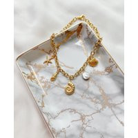 Ocean Charm Necklace | Surfer Girl Necklace, Seashell Nautilus Shell Waterproof Jewelry, Summer | Etsy (US)