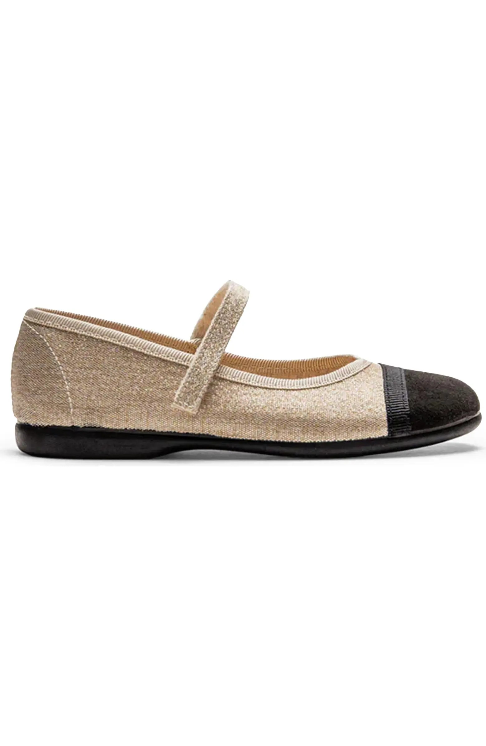 CHILDRENCHIC Emilia Mary Jane Cap Toe Flat | Nordstrom | Nordstrom