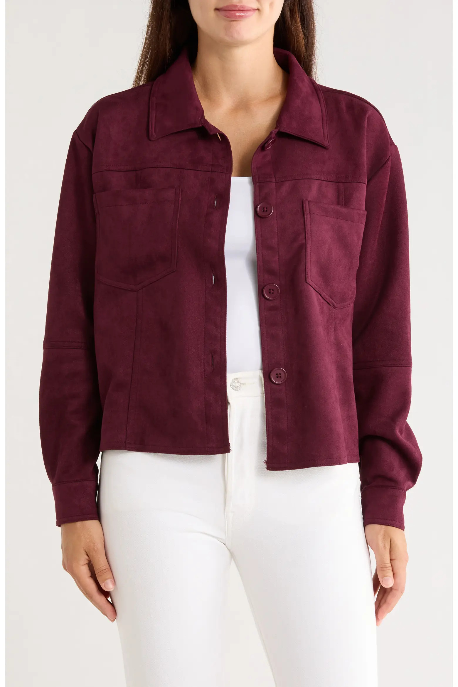 beachlunchlounge Shea Faux Suede Jacket (Women) | Nordstrom | Nordstrom