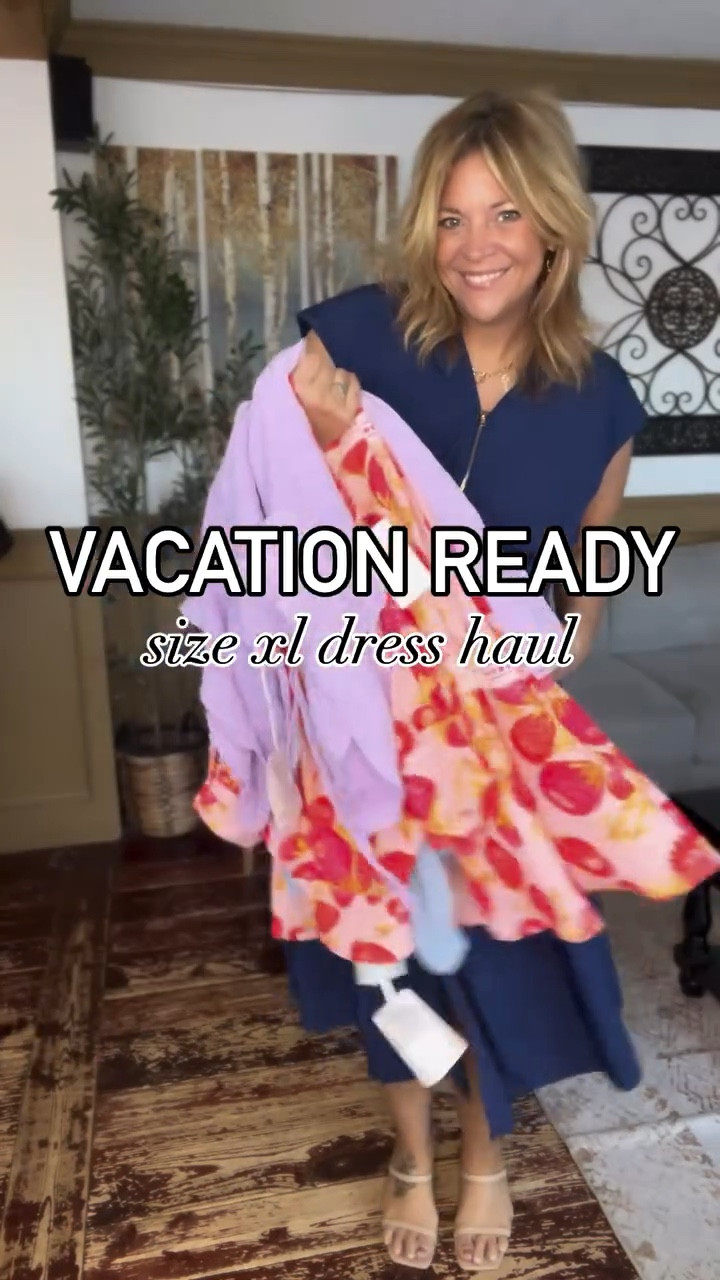 PERFECT for spring break / vacation dresses. I’m wearing the size xl in each style but would prefer the large in the navy zipper look for less dress and the lavendar smocked dress 👗 These are so beautiful, which is your fave, tell me below ⬇️
CODES ⬇️⬇️
-Zipper dress- HKZ77EG6
-Purple dress-4264YDAG
-Light blue dress- DH7KKHE2
-Short sleeve maxi dress-PWNXPXSV
-Tie bust maxi dress- STRAEZG8

#LTKMidsize #LTKFindsUnder50 #LTKWedding