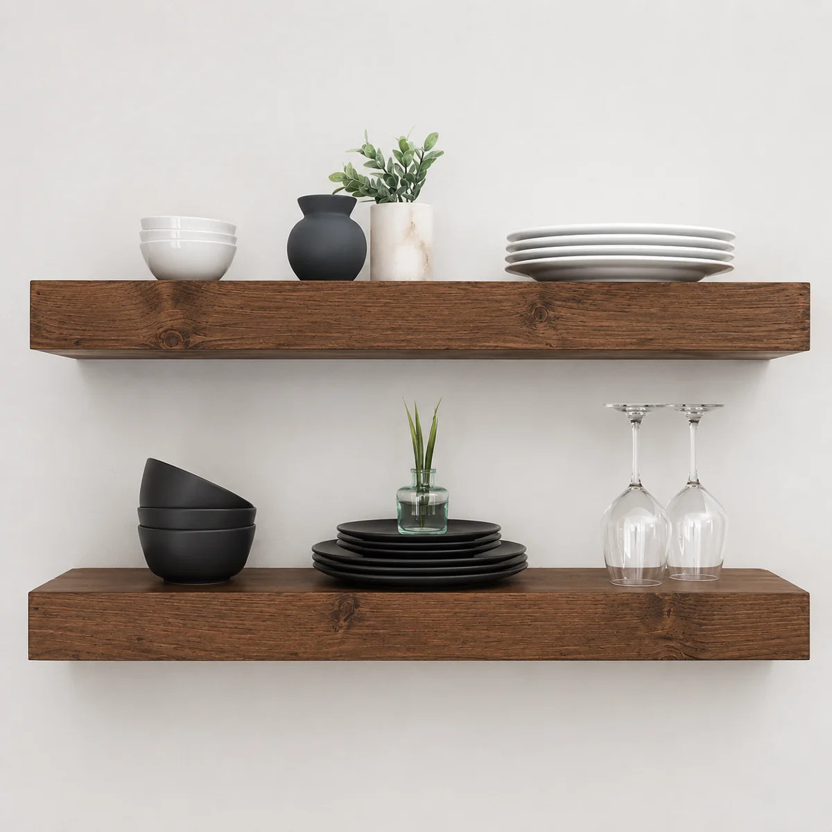 Arzhin Pippi Modern Floating Shelves 3 Inches Thick (Set of 2) | Wayfair North America