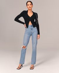 Women's Ultra High Rise 90s Straight Jean | Women's Clearance | Abercrombie.com | Abercrombie & Fitch (US)