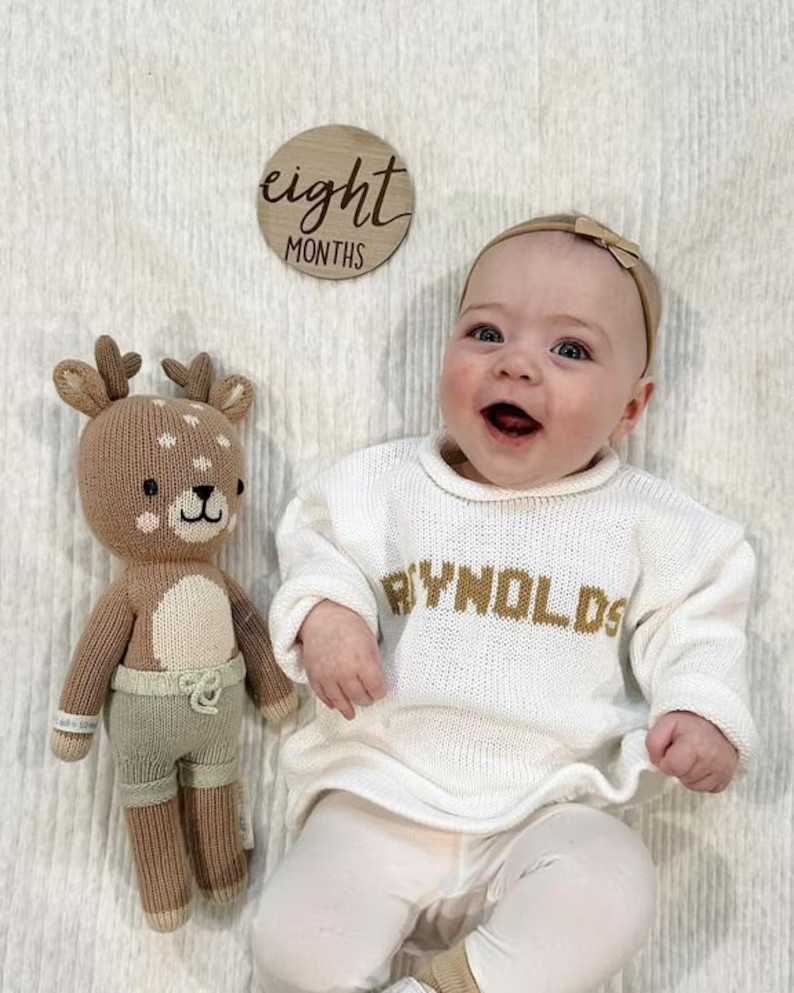 Custom Knit Pullover | Personalized Sweater for Baby and Kids | Winter clothes for babies | Baby ... | Etsy (US)