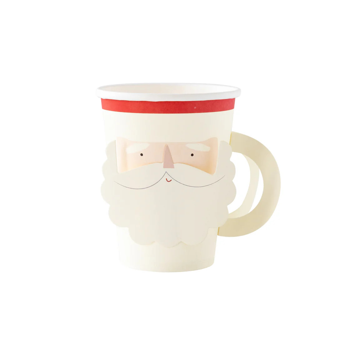 Believe Santa Face With Handle Paper Party Cup | My Mind's Eye